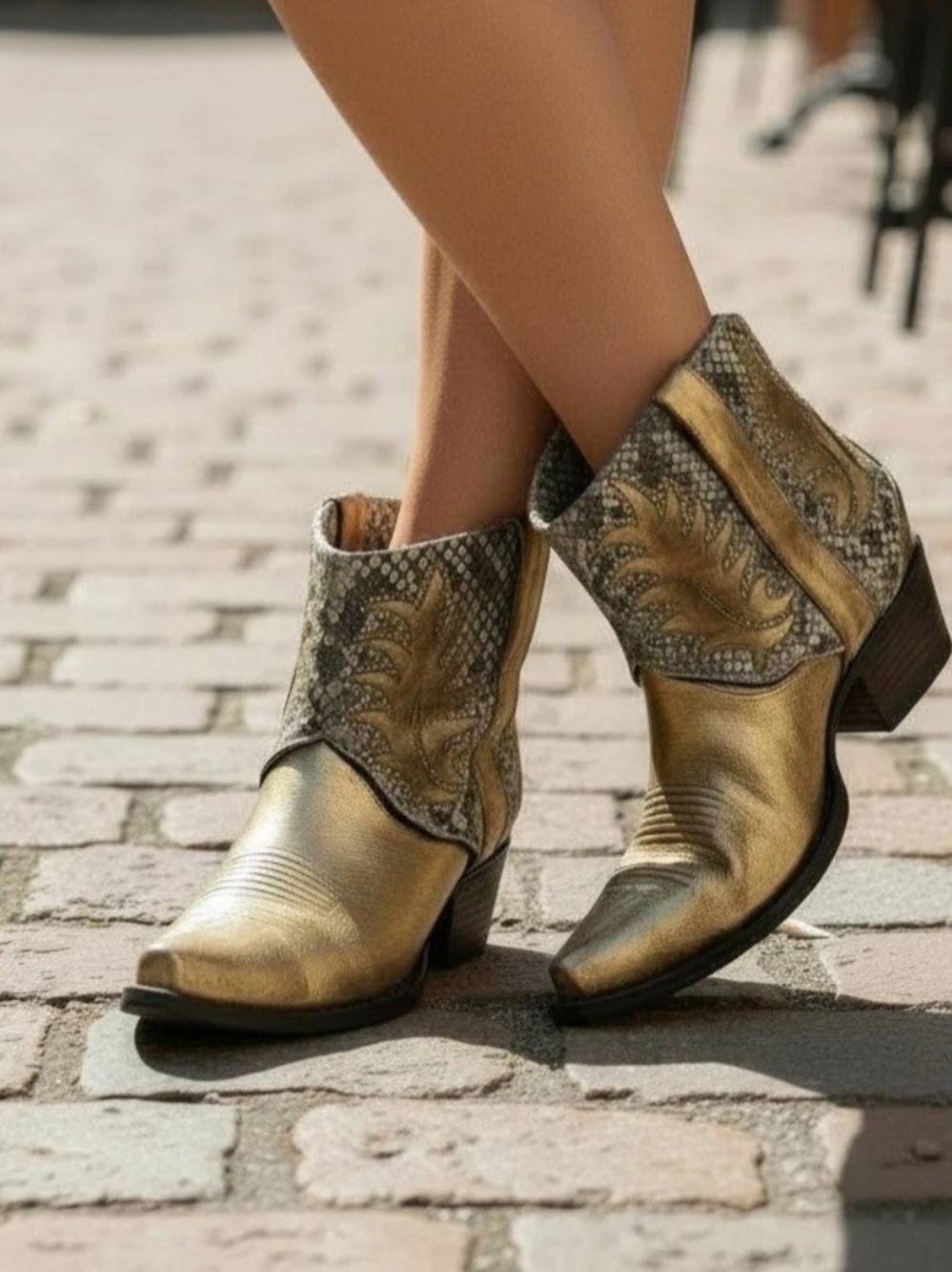 Old Gringo Virden 6" Western Boots in Gold